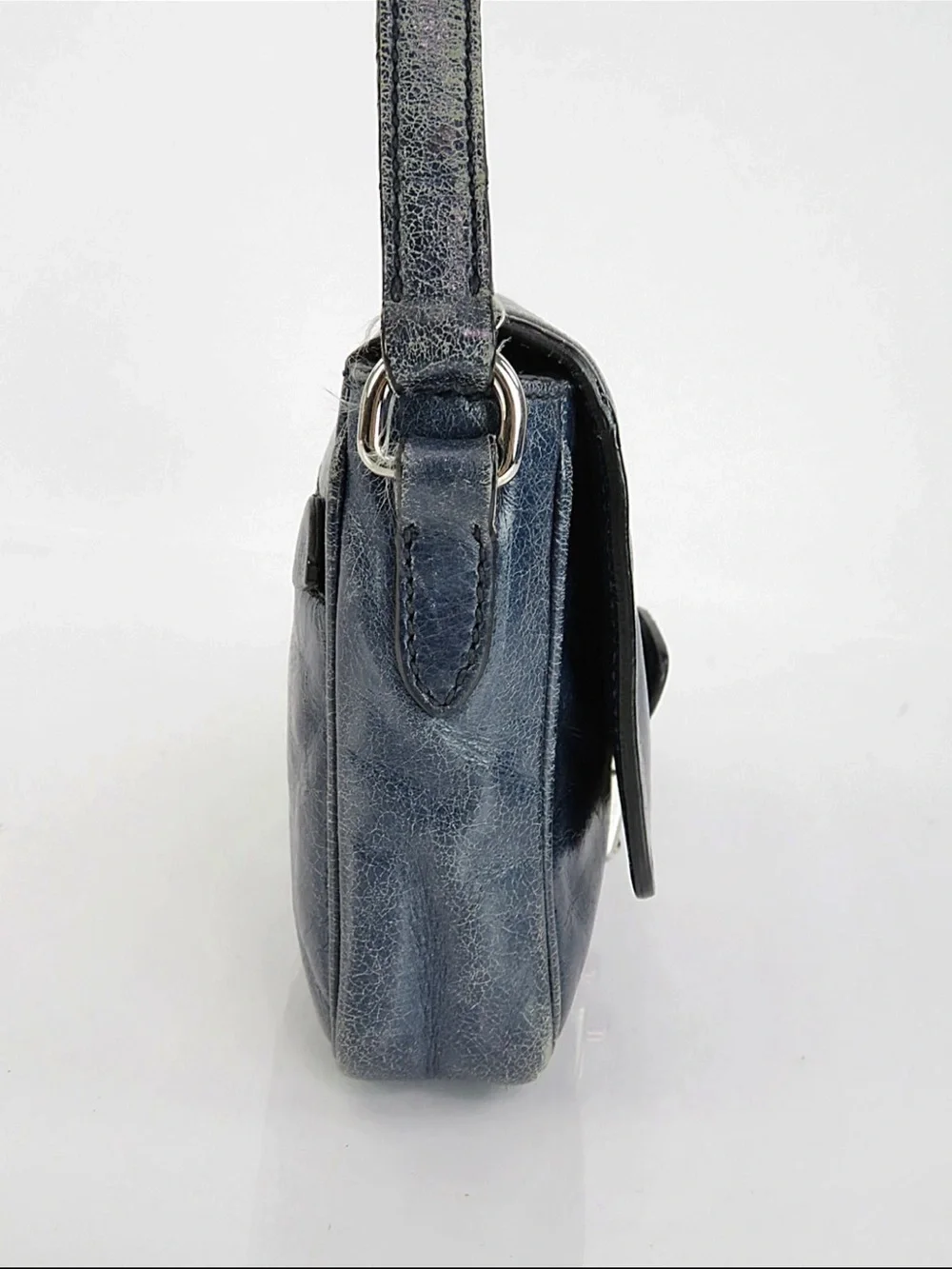 Miu Miu Navy Leather Crossbody Bag
